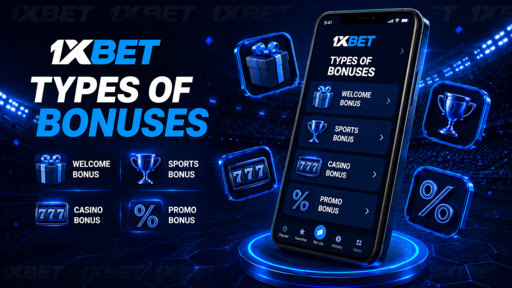 1xBet Types of Bonuses